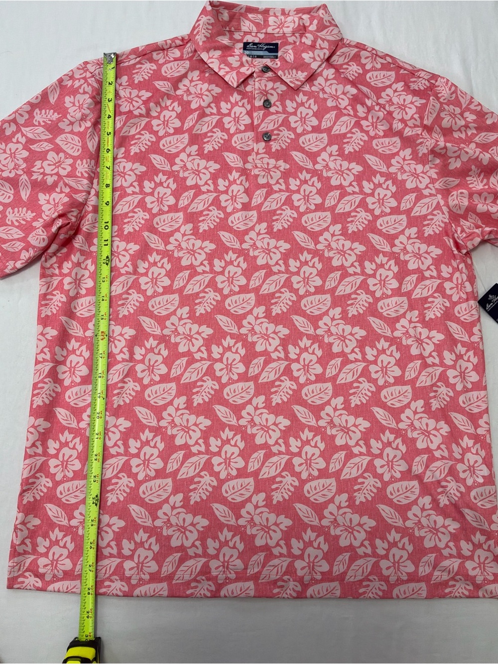 Ben Hogan Pink Floral Short-Sleeve Button-Down Shirt